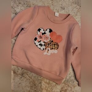 SHEIN Light Pink Baby Pullover Sweatshirt